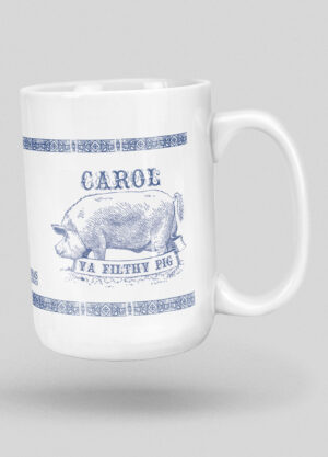 Personalised Filthy Pig Mug